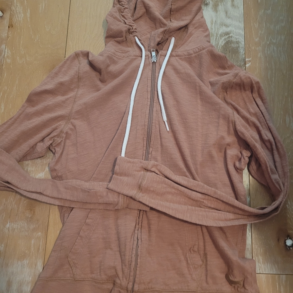 Pink zip up hoodie